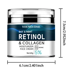 Advanced Retinol & Collagen Firming Moisturizer with Hyaluronic Acid and Vitamins C+E for Anti-Wrinkle and Pore-Refining Care (60G)