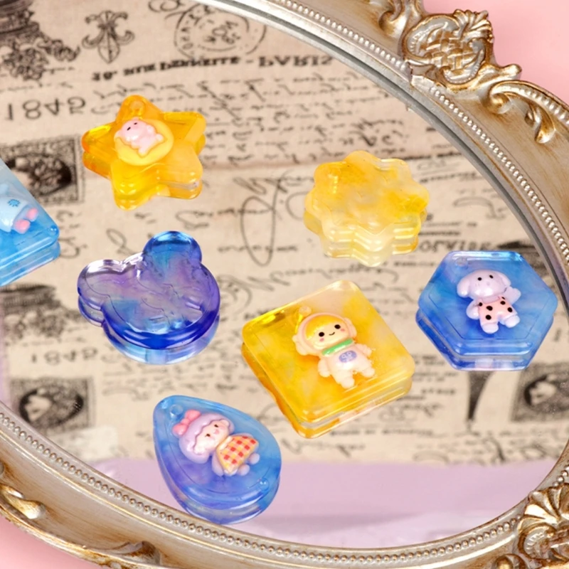 

N58F Round Resin Mold Silicone Pendant Mold for DIY Keychain Necklace Jewelry Making