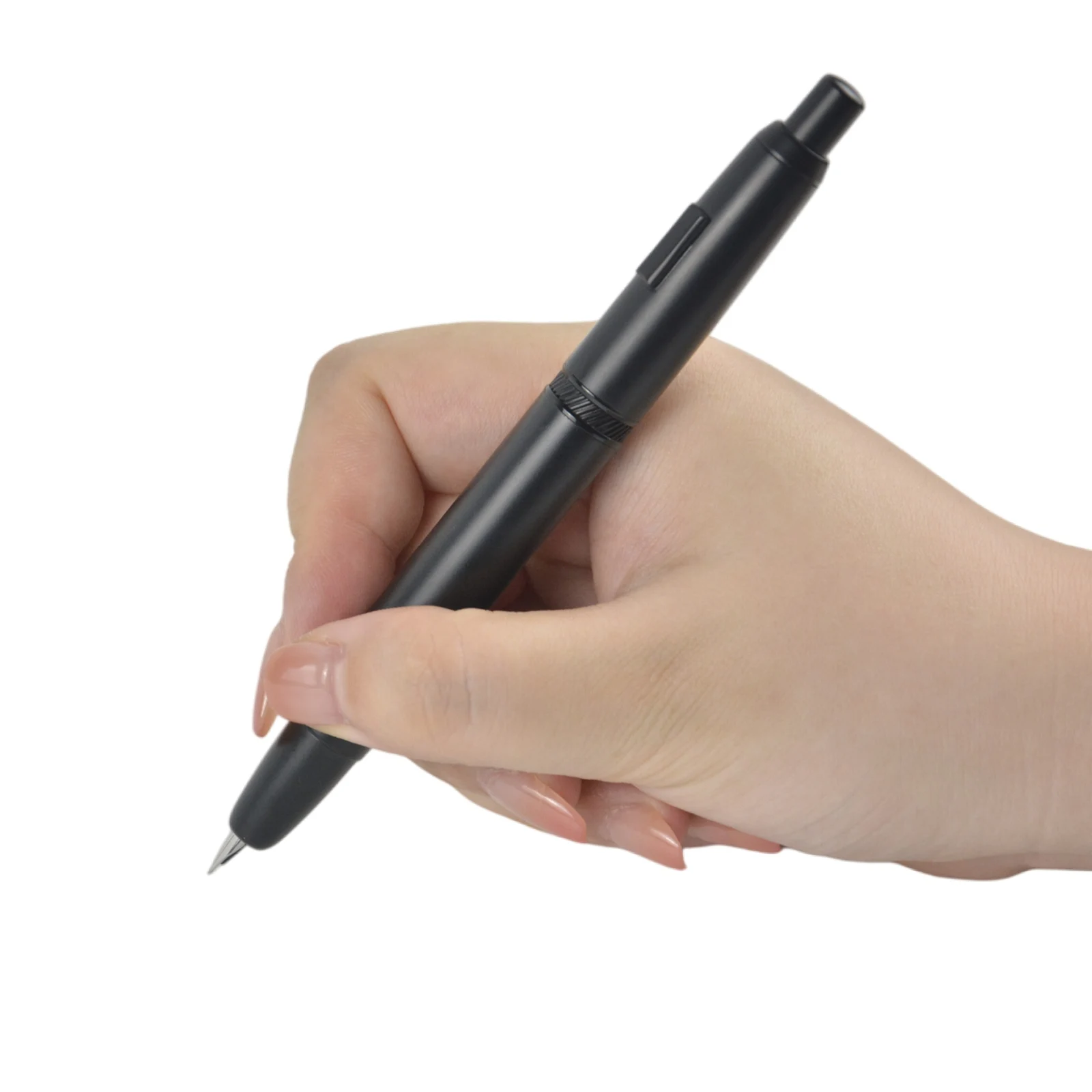Fountain Pen MOONMAN A1 Press Retractable Extra Fine Nib 0.4mm Metal with Converter