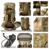 MT Military ILBE Army Large Rucksack with Detacheable Tactical Assault Backpack and Hydration Pack Metal Frame Multicam Olive 6