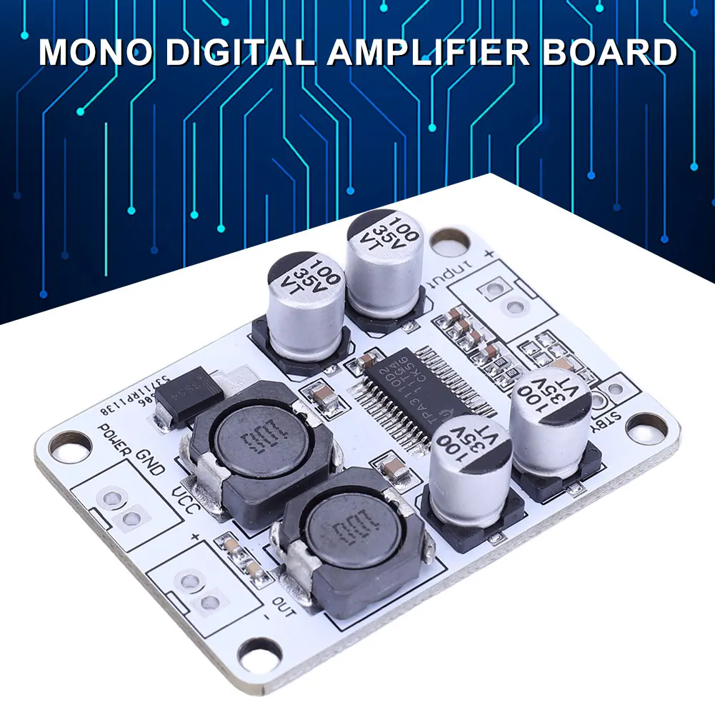TPA3110 PBTL Mono Voice Amplifier Module DC 8-26V Digital Sound Amplifier Module for Speaker Electronic DIY Kit