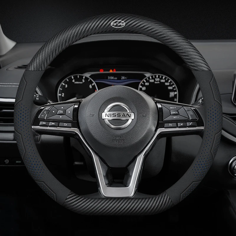 Замша из углеродного волокна для Nissan Qashqai J11J10 Leaf XTrail March Tiida Kicks Versa Juke, аксессуары