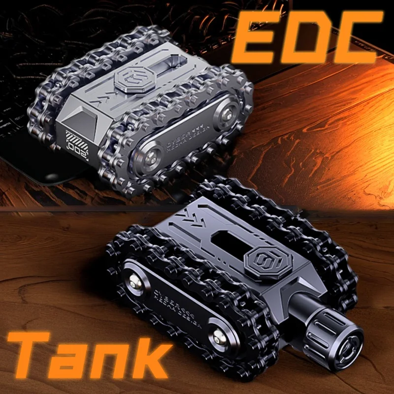 Metal Rotating Tank Fidget Toy Hardcore Military Style Magnetic EDC Stress Relief Gadget and Fidget Spinner Perfect Kids Gift