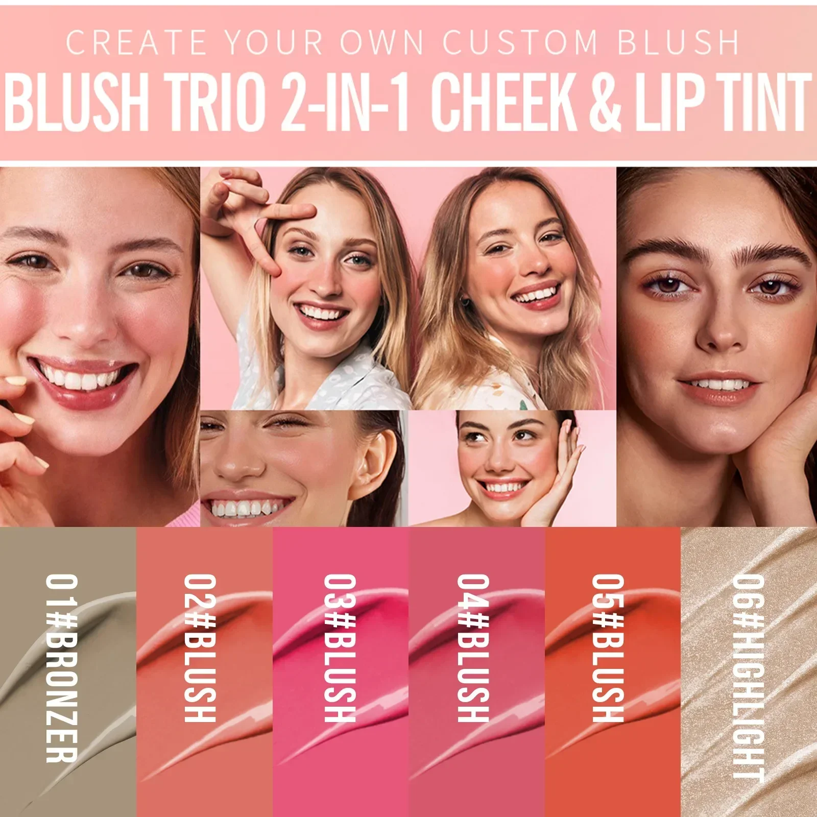 Liquid Blush for Women's Facial Makeup
