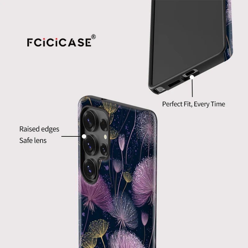 Floral Flower Print Shockproof Acrylic Phone Case