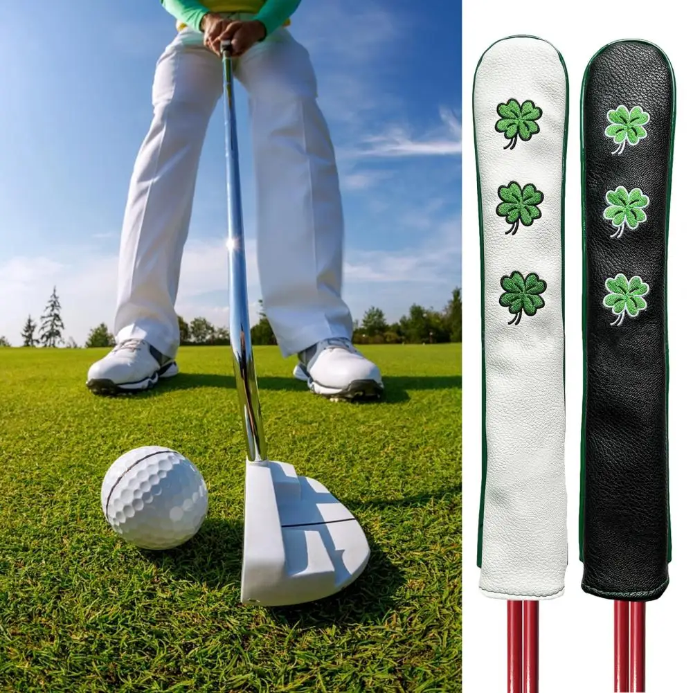 

Golf Indicator Rod Holder Four-leaf Clover Pattern Aiming Exercise Training Aid Golf Alignment Stick Cover Golf Supplies