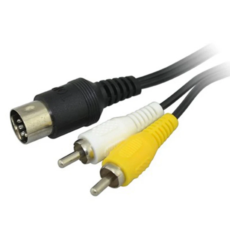 AV Cable Audio Video Cable RCA Cord 1.8 Meters for SEGA Mega Drive 1 Genesis 1