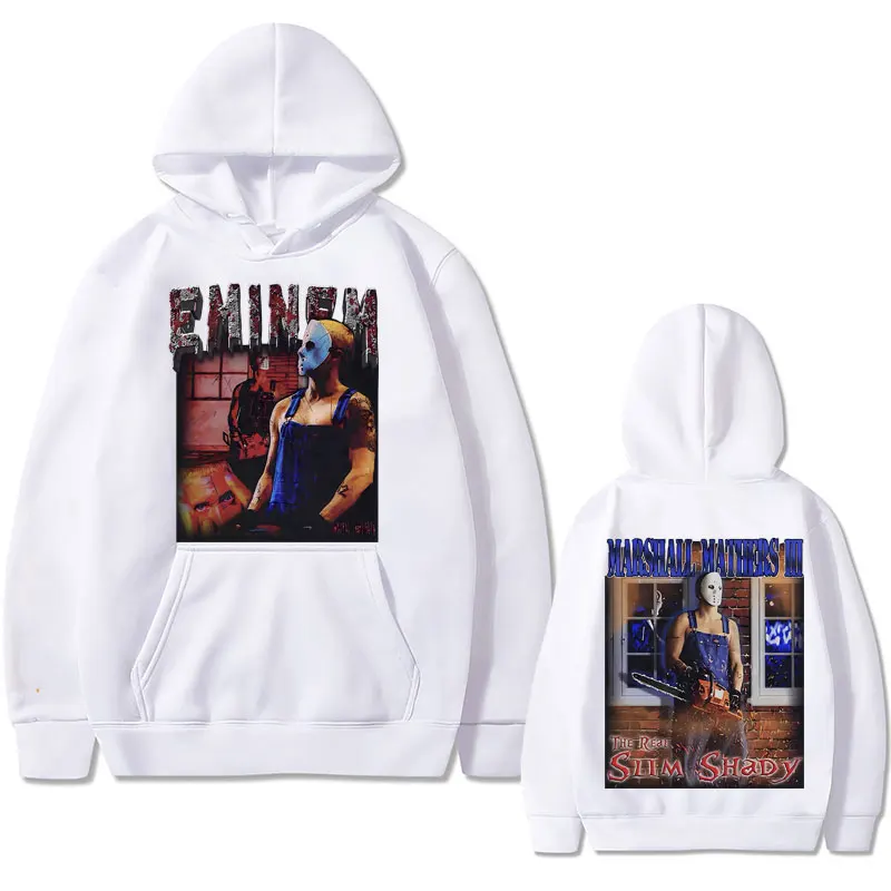 Rapper Eminem The Slim Shady Graphic Hoodie Men Women's Hip Hop Vintage Sweatshirts Men's Oversized Hoodies Male Cool Streetwear