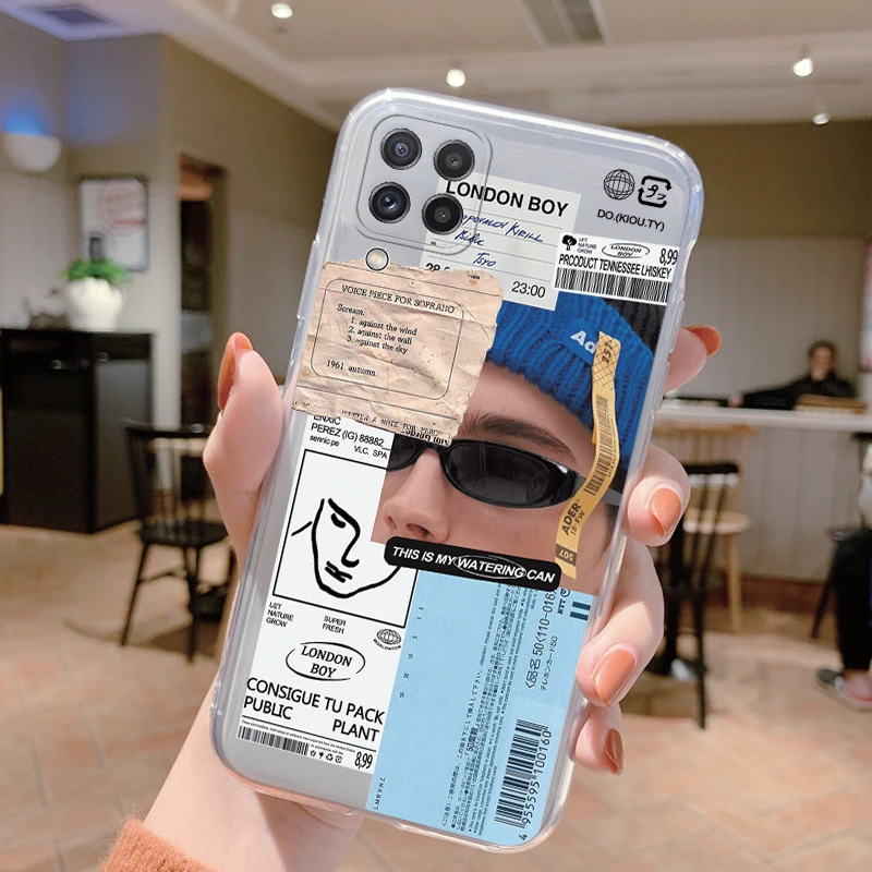 Clear Shockproof Cartoon Cute Silicone Phone Cover - Transparent