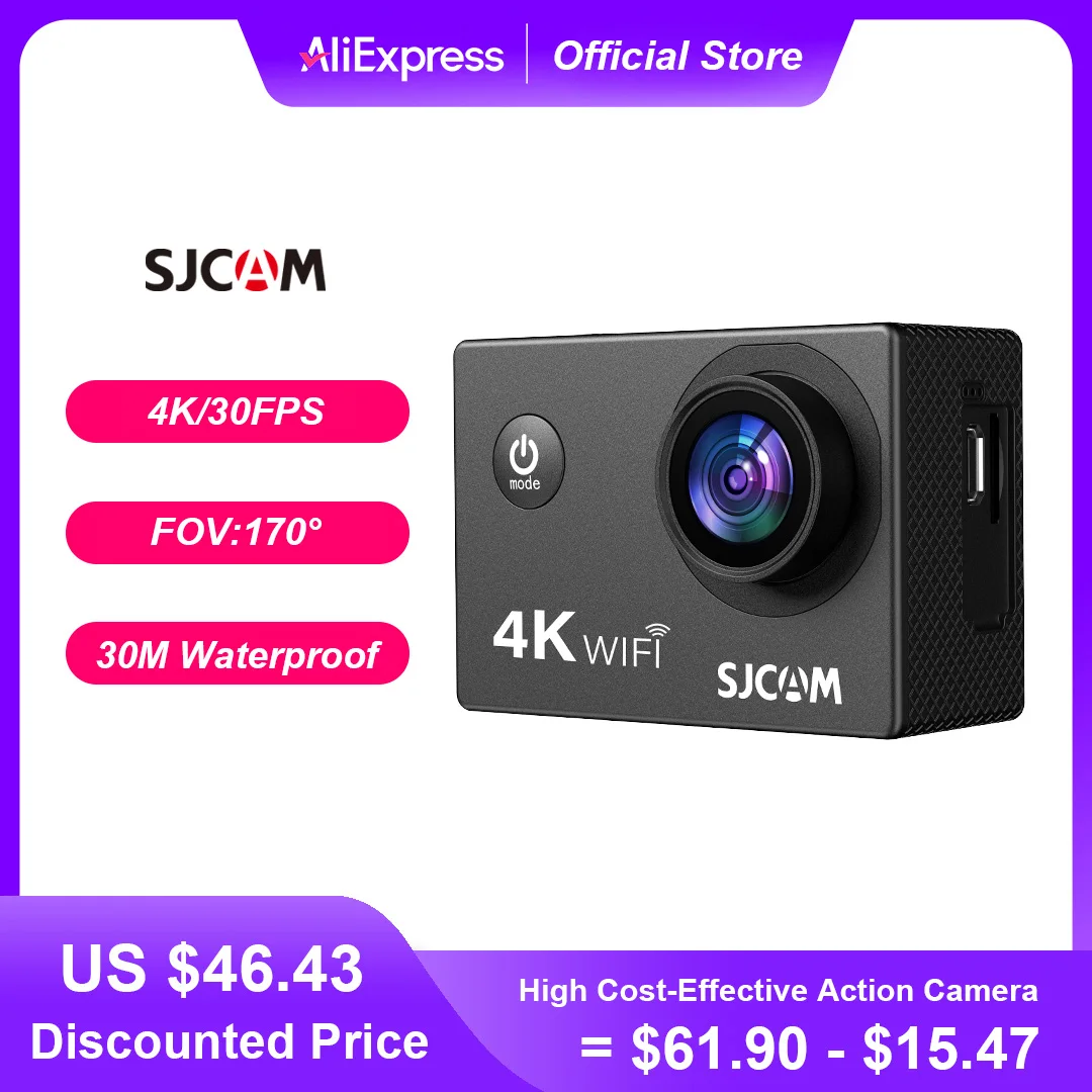 Caméra Action SJ4000 WiFi Dual Screen avec Carte TF 32/64/128 Go