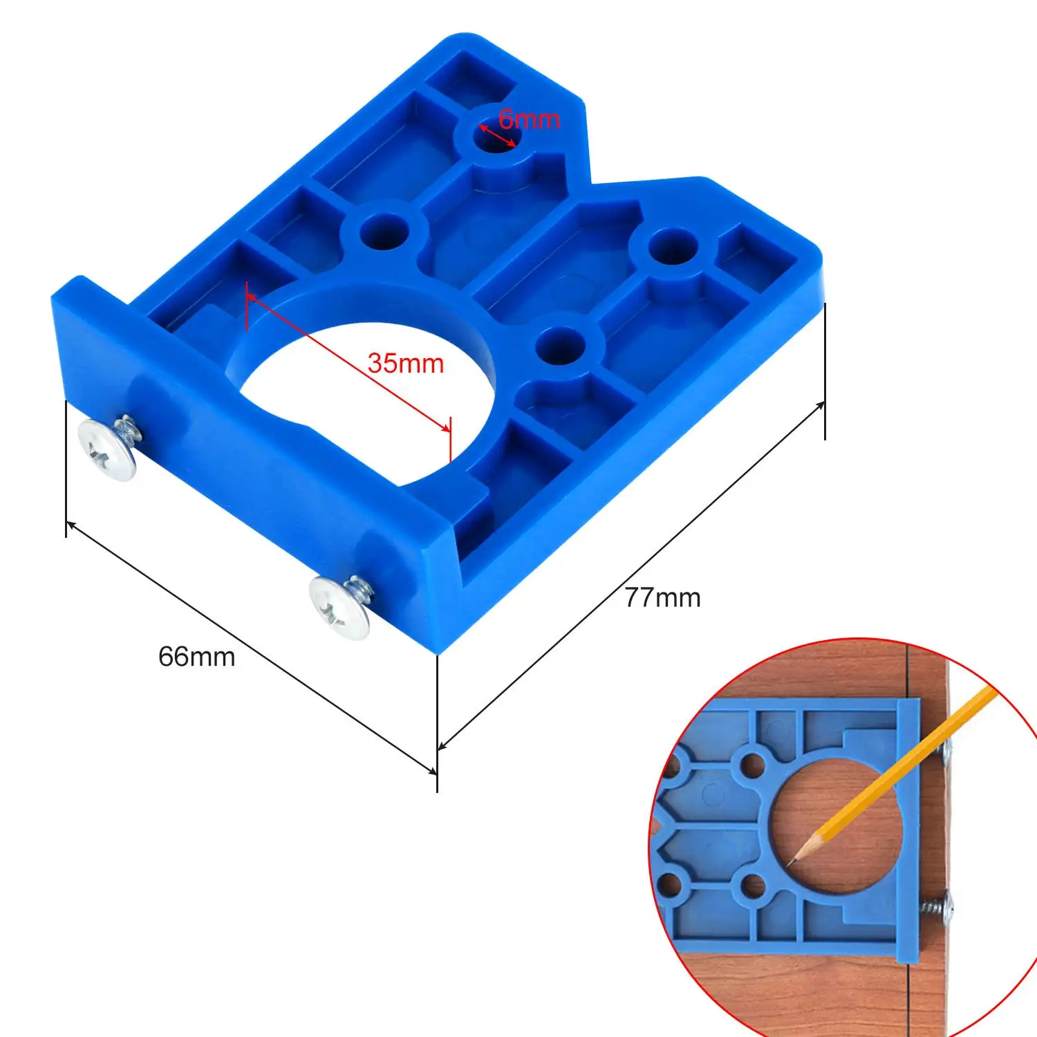 Gabarit De Perçage De Charnière Dissimulé 35mm, Foret Forstner Foret,  Coupe-trou De Charnière Pour Charnières D'armoire, Plaques De Montage, Gabarit  De Forage De Processus - Foret - AliExpress
