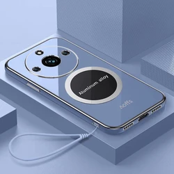 Soft Plating Magnetic Protective Back Cover for Realme 10 5G (Gray)