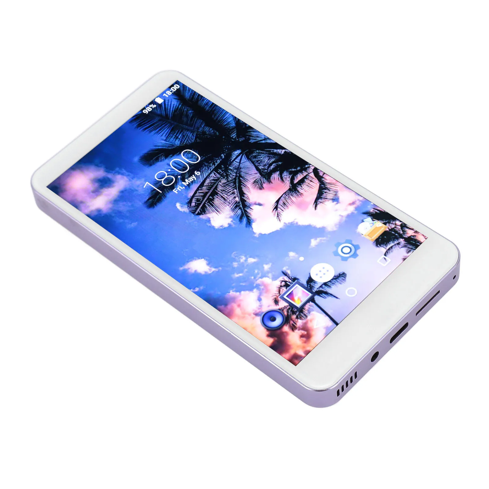 Portable WiFi Music Player HD Noise Reduction Lossless 5 inch 16GB ROM Bluetooth MP4 Player with FM Radio for Movies for Sports