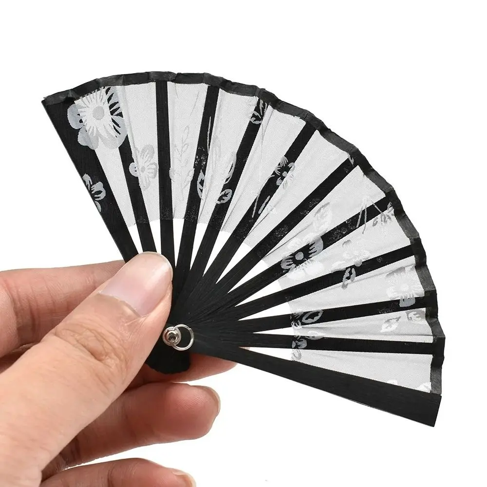 Folding Fan Handheld Fan 8cm Mini Silk Fan Wall Hanging Cute Folding Fans Toys Handmade Doll Craft Children's Toys portable fan mini fan hand fan silk fans