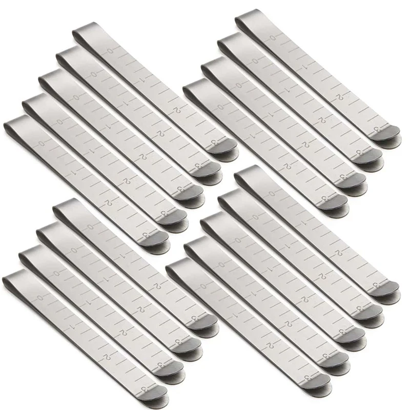 Sewing Clips 5 Pieces/sleeve Stainless Steel Hemming 3 Inch Measuring Tape Quilting Supplies