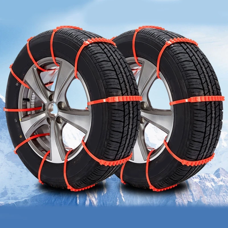 Q2 Anti-slip Mud Snow Chains for Car Truck SUV Emergency Chain Winter Driving Mountain Climbing Low Temperature Resistant