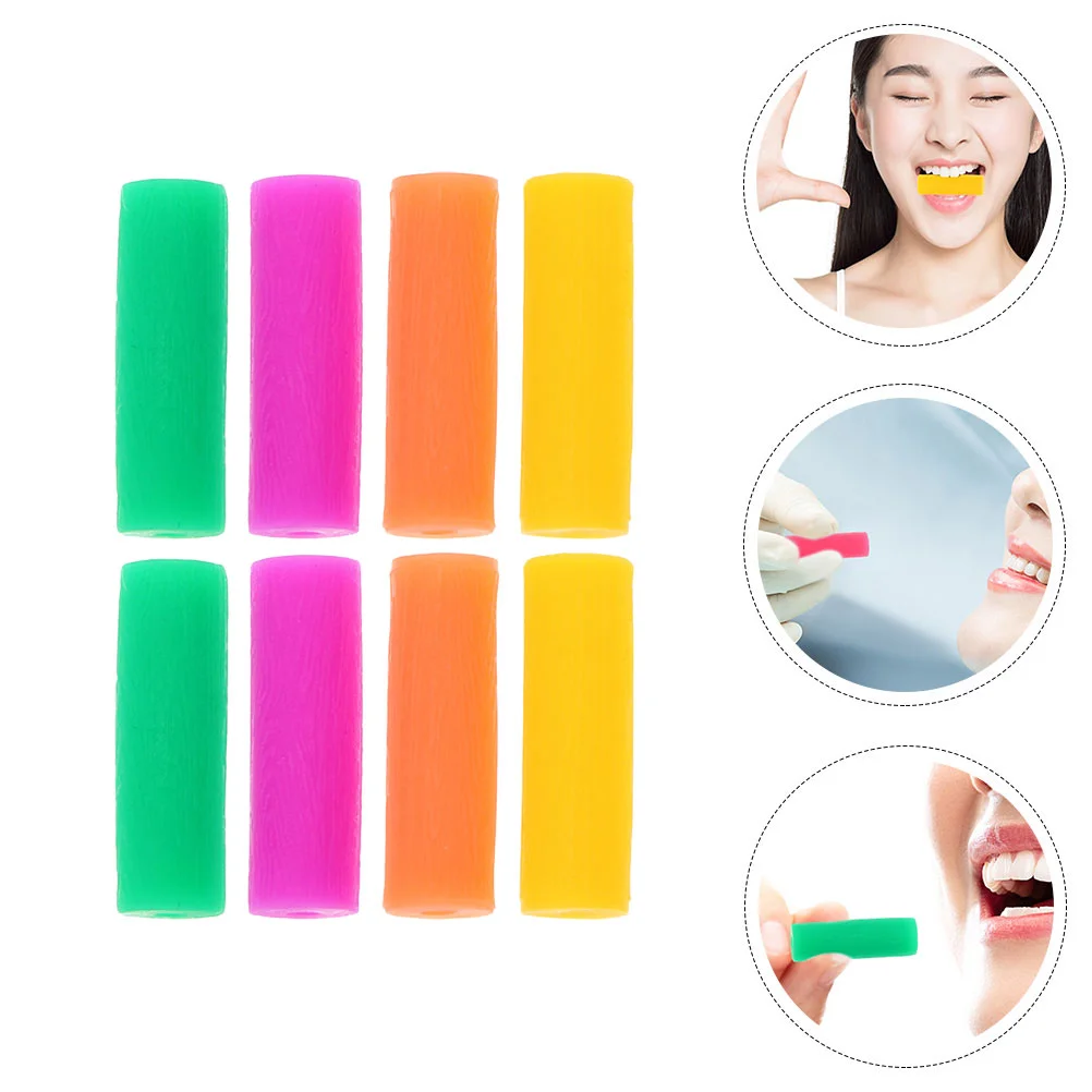 

8pcs Silicone Jaw Exercisers Safe Teethers Orthodontics Chewing Devices