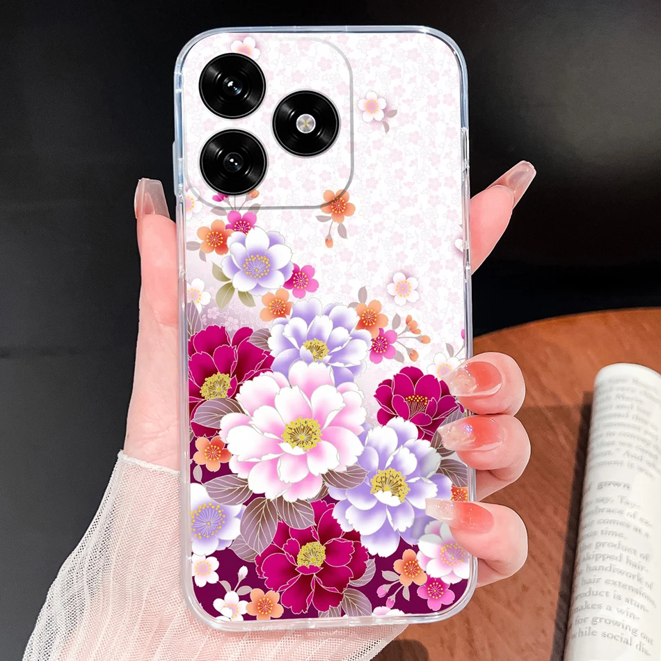Gradient Color Soft Silicone Clear Phone Case - Lightweight Protective Cover