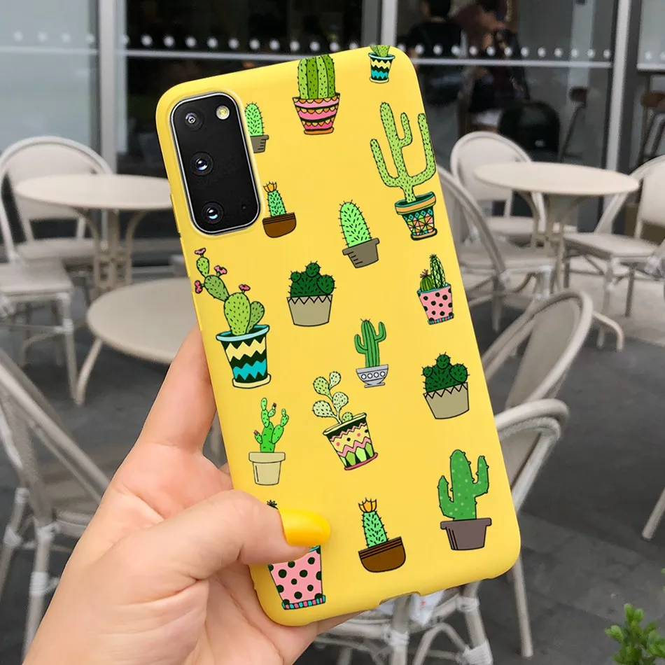 Fashion Cute Cartoon Soft Candy Color Silicone Phone Case Cover