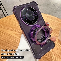 Circular Anti-Shock Plating Case with Four-Corner Protection for Magic4 Lite 5G (CXZJ Purple)