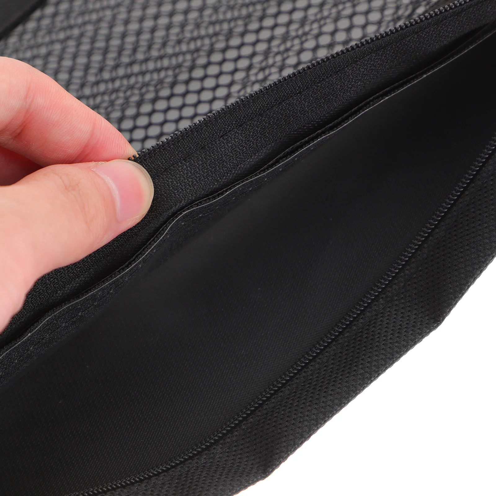 펜용 바인더 포켓 메쉬 펜슬 파우치, 바인더 펜 가방, 천 파일 가방, 지퍼 바인더 파우치