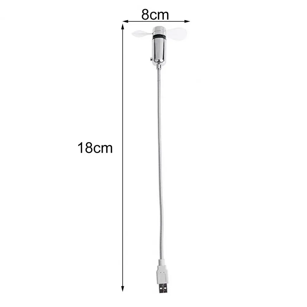 USB Smart Clock LED Fan Low Noise Auto Memory Foldable Bright Digital Clock Fan High Speed Laptop PC Computer Accessories