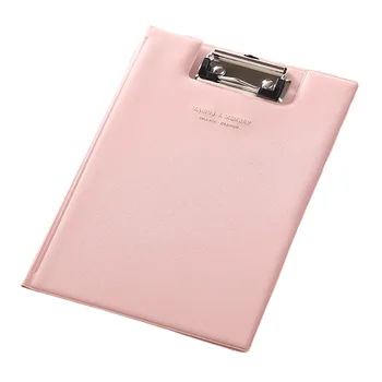 Cartella Portadocumenti Semplice in Pelle PU Colorata A4/A5 con Clipboard Pieghevole per Contratti Studenti