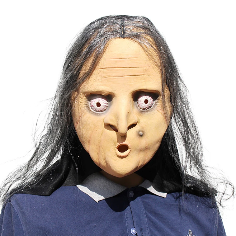 

Scary Old Witch Mask Halloween Masquerade Costumes Props Latex Mask Scary Mask Carnival Mardi Gras Party Fun Props