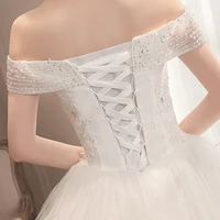 PRXD-625#Wedding Dress Wholesale Lace up Embroidery Bride Marriage Dresses White Ball Gown Factory Christmas Carnival Plus Size - Image 2