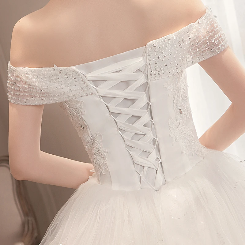 PRXD-625#Wedding Dress Wholesale Lace up Embroidery Bride Marriage Dresses White Ball Gown Factory Christmas Carnival Plus Size 2