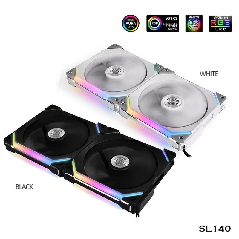 Lianli Uni Fan Sl120 140 Kit Ventilador Cabo Livre sem Fio Montar Módulo L-conectar Software Controle Designado Módulos de Cabo - Imagem 4