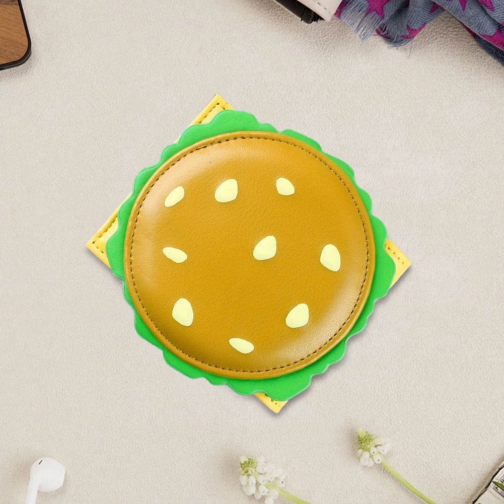 Burger Shaped Credit Card Holder RFID Blocking Bifold Wallet Small Wallet for Women Girls