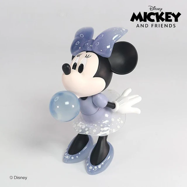 thumbnail image 1 of Figura de Mickey Mouse y Minnie de Disney de 15 cm, traje de marea de dibujos animados, decoración hecha a mano, adornos de muñeca, regalo de cumpleaños para niñas, juguetes, 1 of 5