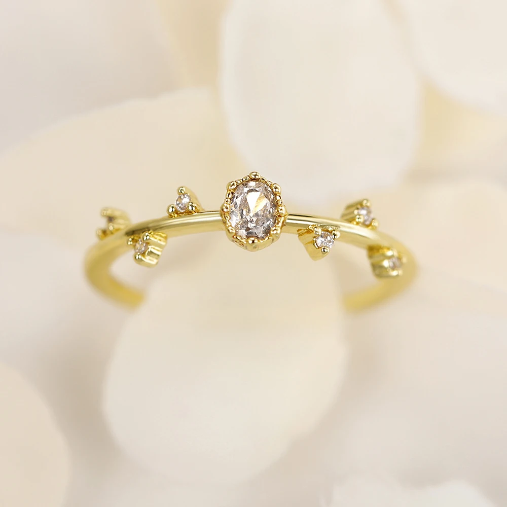 14K Yellow Gold 1.00 ct Diamond Fashion Ring Modern Design Size 6.75 F/G  SI1 | eBay