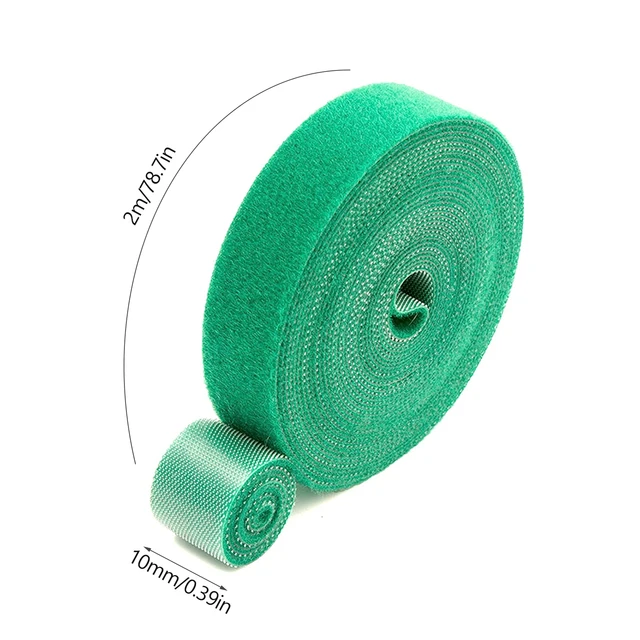 2/10 M -Es Növényi Kötés Nyakkendő 10 Mm Szélességű Mászó Támogatás Állítható Kerti Újrafelhasználható Rögzítőszalag Kiegészítőkhöz - Image 2