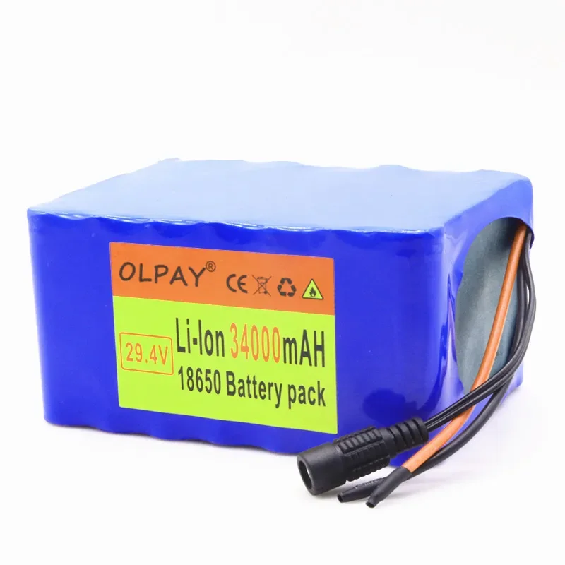 

Genuine 24 V 34ah Battery Pack 250W 350W 29.4V 7s5p for Bag Wheelchair Electric Bicycle Lithium Ion Battery