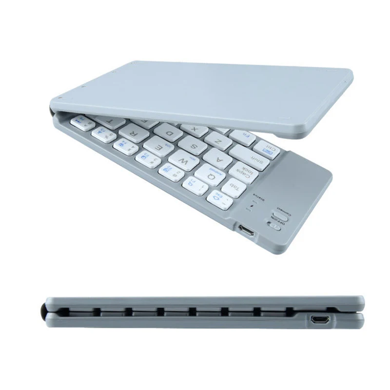 Portable Bluetooth Wireless Keyboard With New Touchpad Ultra-Thin Folding MiniKeyboard Cell Phone Tablet For Samsung Huawei