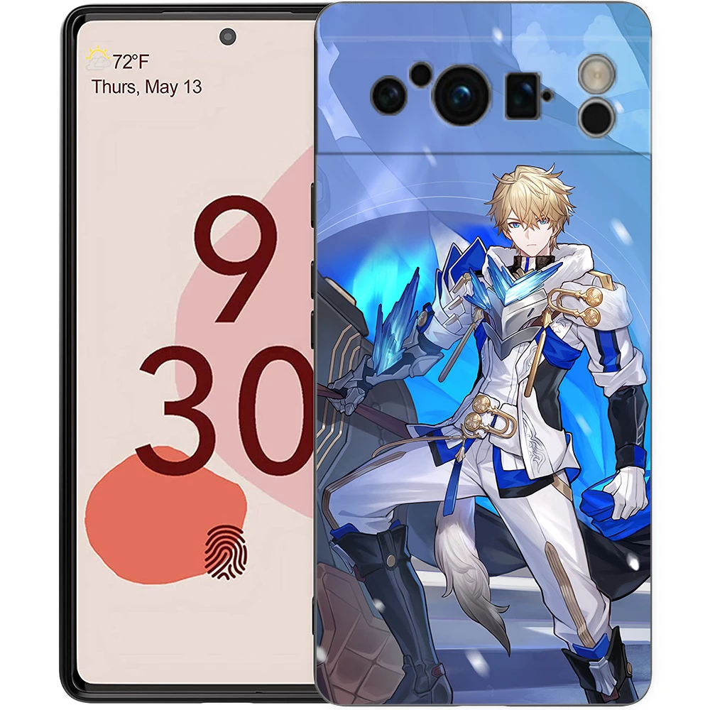 Honkai Star Rail Blade Jing Yuan Black Soft Shockproof Silicone Phone Case