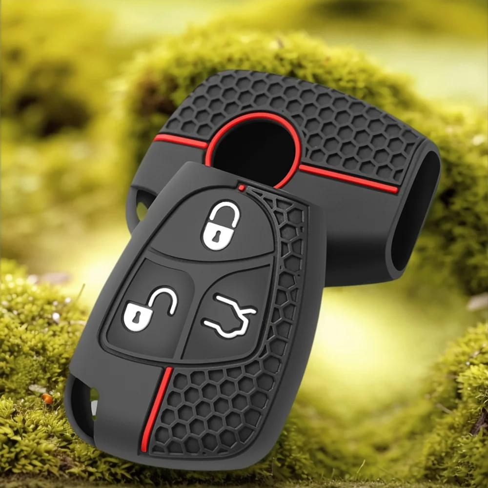 Key Case Cover for Mercedes Benz AMG Viano W639 B C E S ML SLK CLK Class W211 W202 220th Shell Silicone Remote Holder