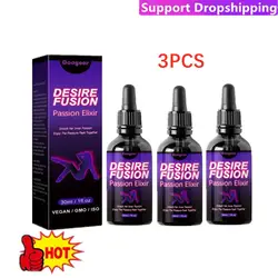 3X Desire Fusion Passion Elxir Libido Booster For Women Enhance Self-Confidence Increase Attractiveness Ignite The Love Spark