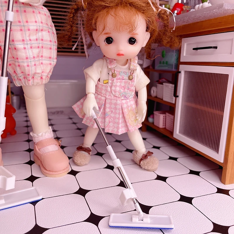 thumbnail image 2 of AirAds Dollhouse 1:12 Scale Dollhouse Miniature Accessories Mini Mop... 2 of 11