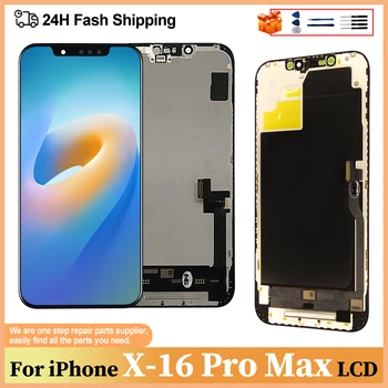OLED LCD pour iPhone X XR 13 Pro Max LCD 3D écran tactile numériseur pour iPhone 12 Pro Max affichage 14 Plus 12 Mini 15 LCD 16 Plus