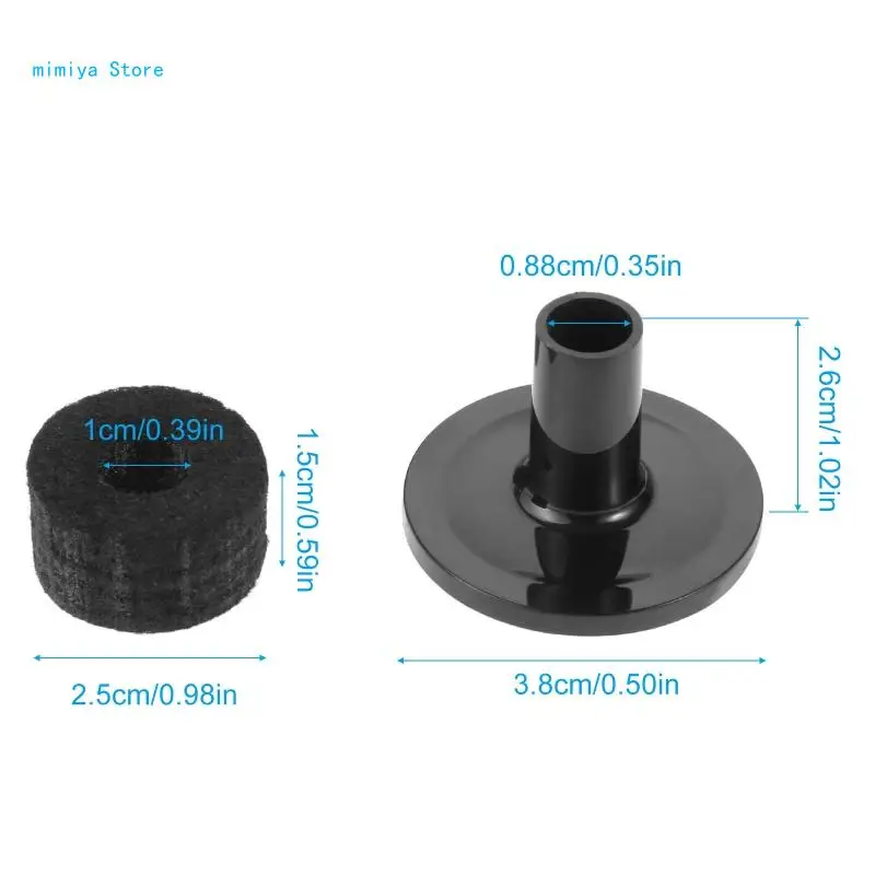 10 Pieces/set Plastic Long Cymbal Sleeves for Drum Set