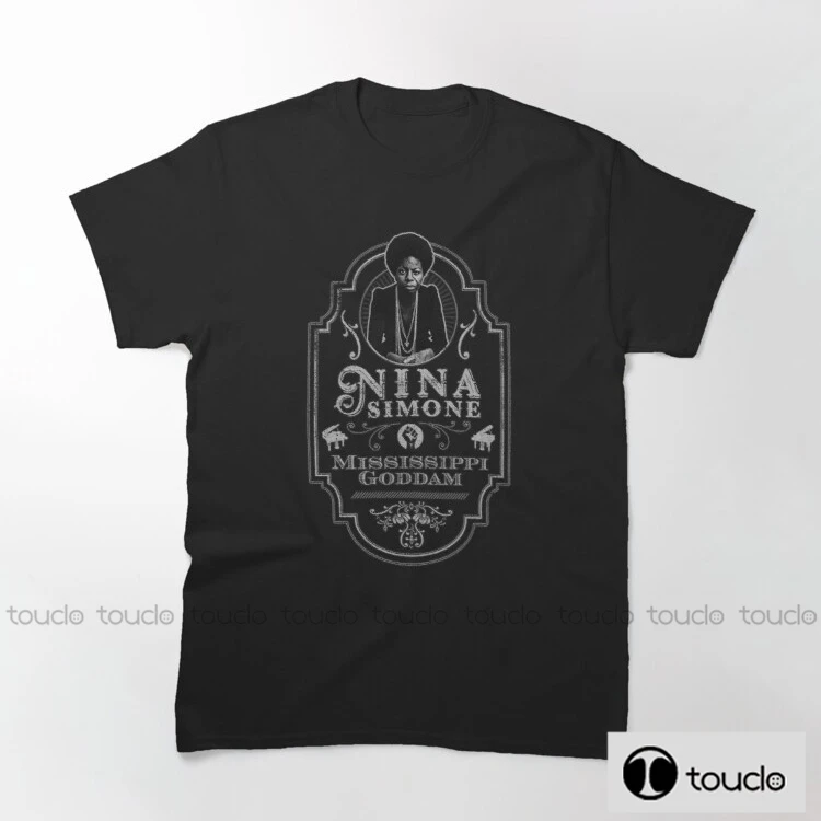 New Nina Simon Tribute New Arrived Summer Rock Music Band T-Shirt 100% Cotton Mens Pattern T Shirt