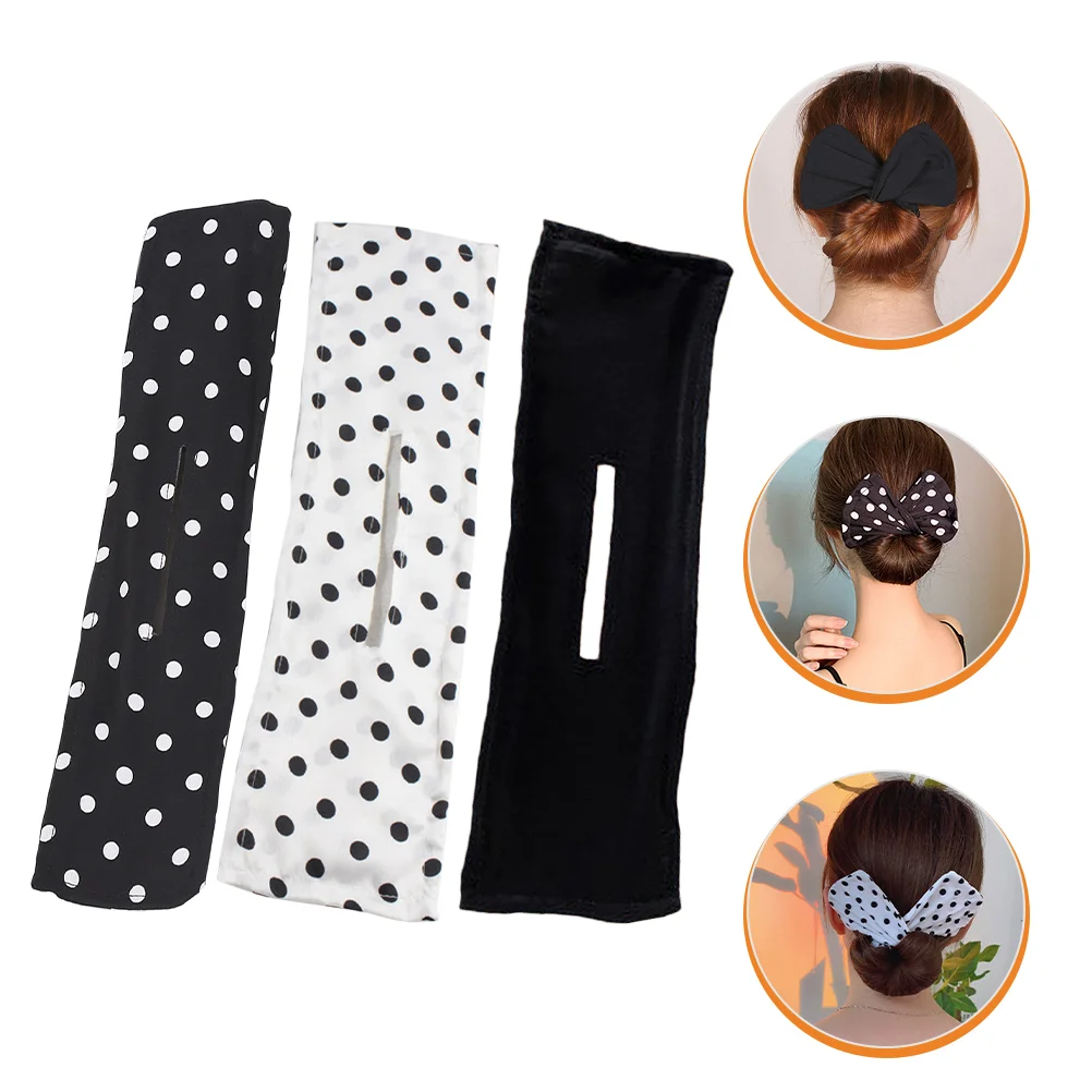 

3 Pcs Twist Bow Clip Hair Bun Donuts Maker Former Rotary Tool Styling Tools Twisted Making Shaper