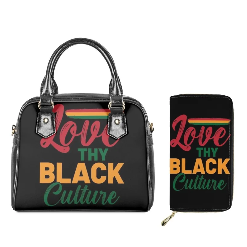 

Black History Month Juneteenth 1865 Female's Top-handle Bags Casual Handbags Purse Set Large Capacity Shoulder Bag for Girls