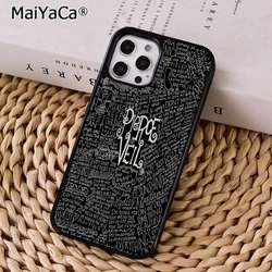 Pierce The Veil Lyrics Phone Case Cover - Stylish Protective Coque Shell for iPhone 12 or12 Pro