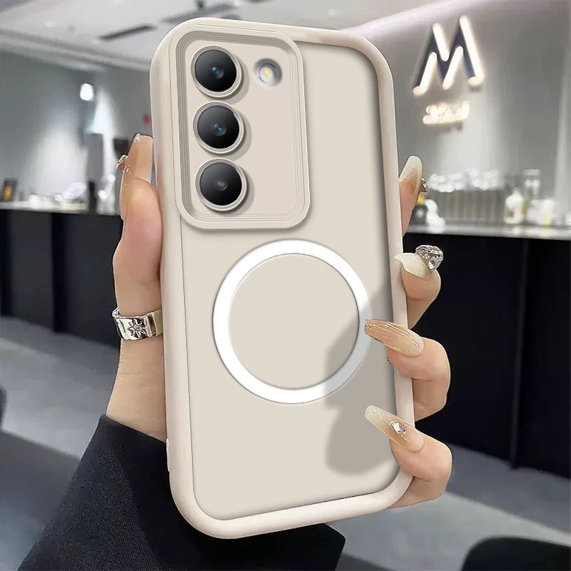 Shockproof Soft Silicone Phone Case with Magnetic Ring Sticker