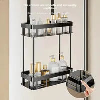 Bathroom Shelf Behind Door Multi-layer Baskets No Punching Required Hanging Towel Organizer Rack Wall Mounted Toiletries Rack 1