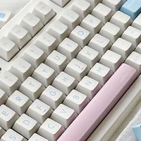 KAOMOJI Milk White Keycap Original Design Cherry Profile DYE Sub ISO Enter 140 Keys/Sets For 99% Standard Mechanical Keyboard - Image 2